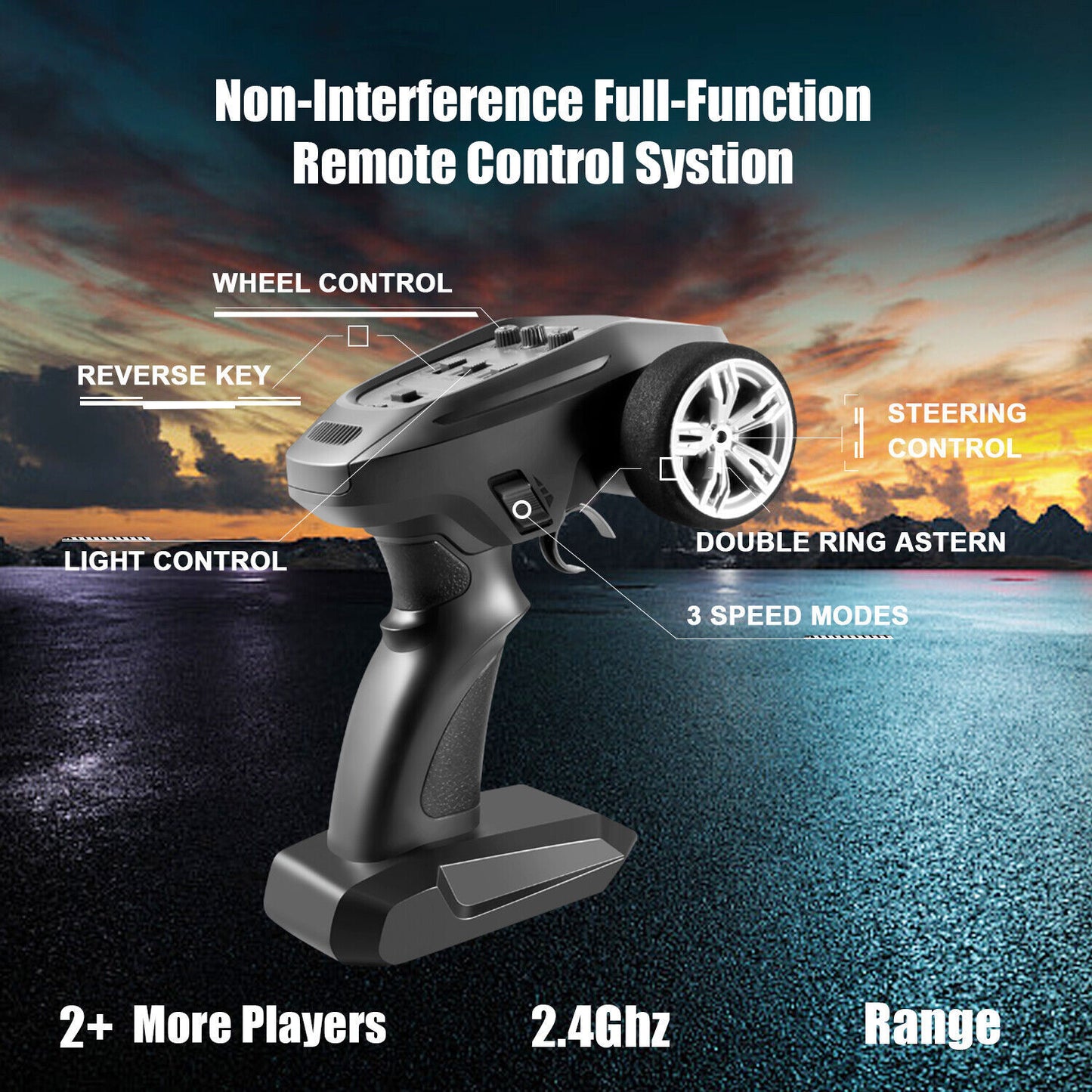 1/12 4WD RC Monster Truck – 50 km/h, 2 Batteries, All-Terrain Off-Road