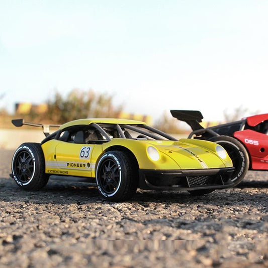 1/16 RC Drift Car – LED Lights, 25 km/h, 2.4GHz Remote